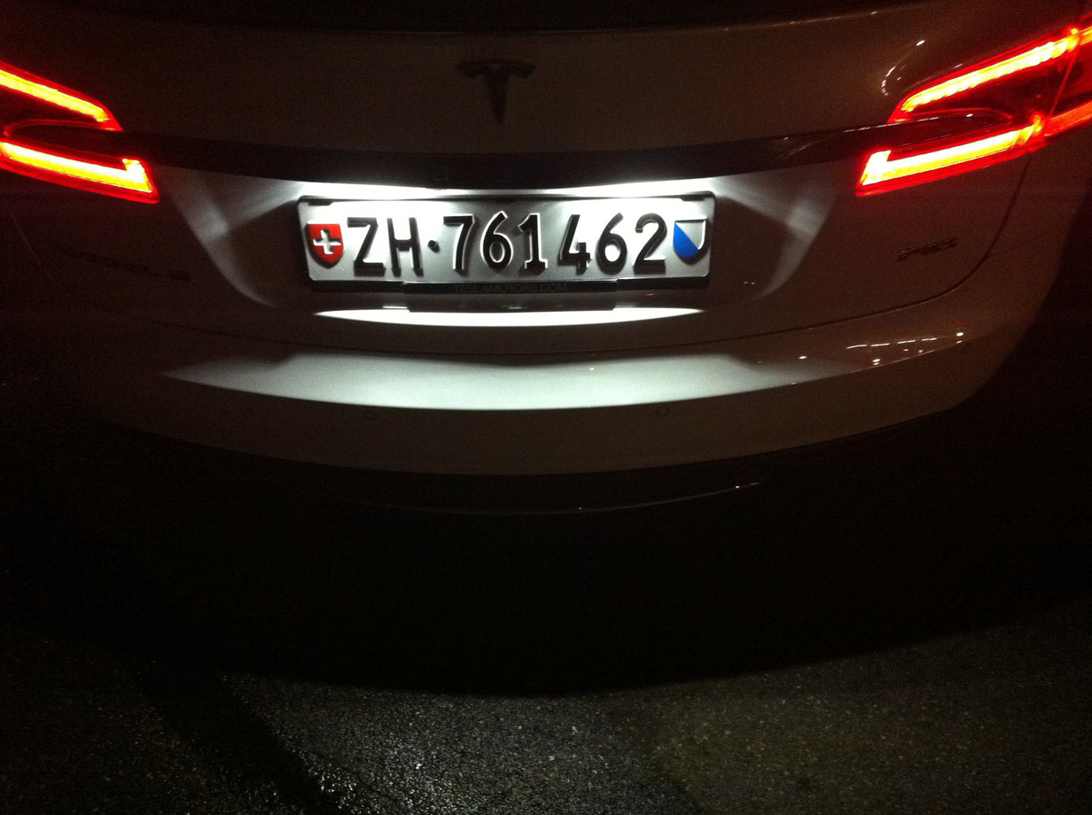 Kennzeichen Nummernschild  Nummer  Beleuchtung Licht LED Performance 6000K 270LM carlights tesla performance 