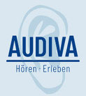 Das Logo der Firma Audiva in der Schweiz