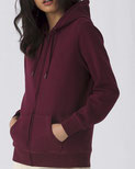 B&C QUEEN Zipped Hooded /women