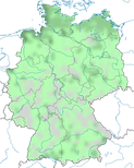 Karte zur Verbreitung des Brachvogels (Numenius arquata) in Deutschland im Jahresverlauf.