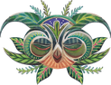 cacao mama owl spirit drawing