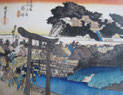 歌川広重「東海道五十三次之内 藤澤 遊行寺」(部分)