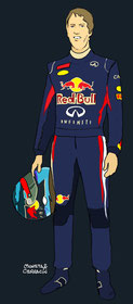 Sebastian Vettel by Muneta & Cerracín