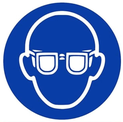 Logo de protection des yeux avec des lunettes