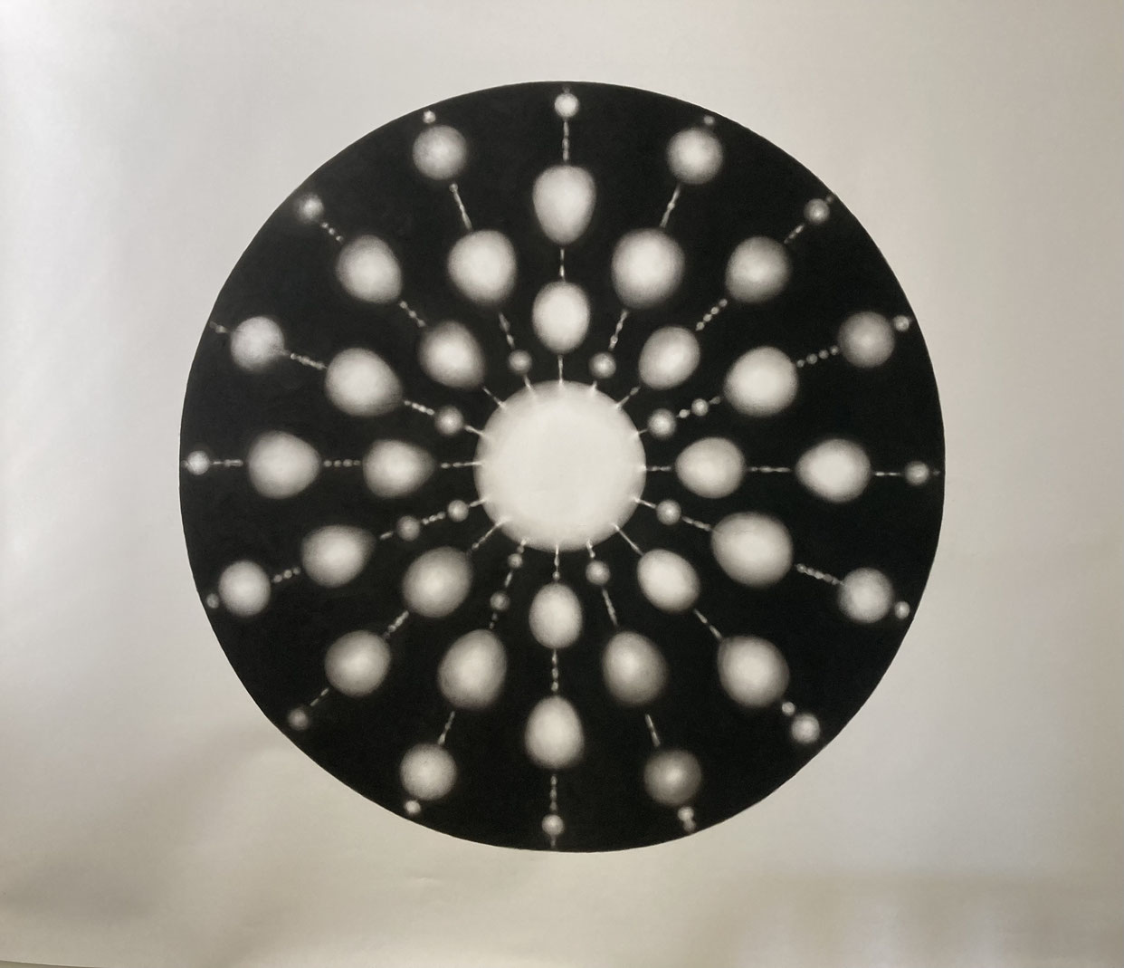 Antaskarana IV - Siberian chalk on paper - 180 × 218 cm. - 2021