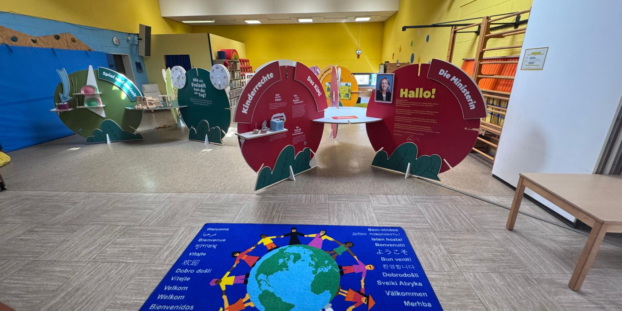 Die kostenfreie Ausstellung lädt dazu ein, die Rechte von Kindern auf anschauliche Weise kennenzulernen. Foto: © Katholische KiTa gGmbH Saarland