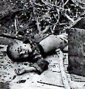 米軍の無差別絨毯攻撃で殺され、放置されたままの幼い子ども