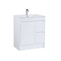 750mm PVC Vanity on kickboard with Waterproof Cabinet & Soft closing doors