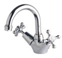 Federation Basin Twinner Set - Chrome, F9501CH, WELS 5 star rating, 6L/min