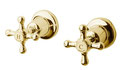 Brass gold Bastow Federation wall stop assembly taps