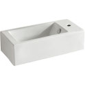 LINEA Right-Hand Ceramic Wall Mounted Basin 500x250mm