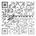 QR Code Schienmann, Sabine Schienmann, Bernd Schienmann, Geschäftsführer Schienmann GmbH, Maler Schienmann, Maler- und Lackierer Schienmann, Schienmann GmbH, Maler-Familienbetrieb Erlangen, 