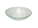 RR01 Round Heat Melted Clear Vessel