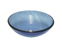 QG10 Round Blue Glass Vessel