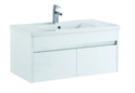 900mm PVC Wall Hung Vanity with Waterproof Cabinet & Soft closing drawers
