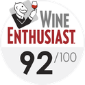 92/100 Wine Enthusiast 