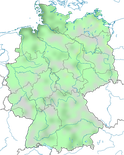 Karte zur Verbreitung der Brandgans (Tadorna tadorna) in Deutschland im Jahresverlauf.