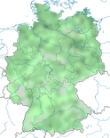 Karte zur Vebreitung der Krickente (Anas crecca) in Deutschland im Jahresverlauf.