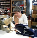 Dachstein Woolwear worker sewing quality sweaters