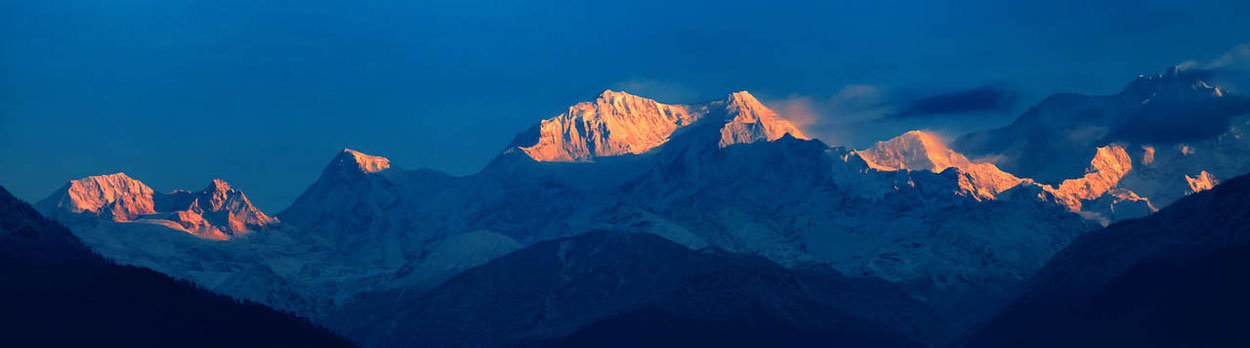 Trekking in Sikkim - phantastische Aussicht vom Goechala auf den Kangchendzönga (Kangchenjunga)