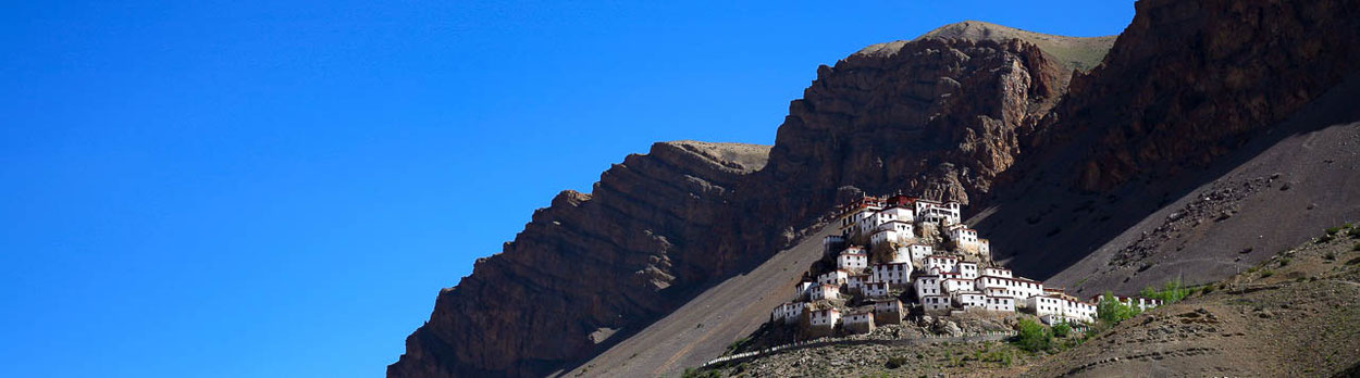 Kloster Dankhar in Spiti - Reise von Shimla nach Kinnaur, Spiti, Manali nach Delhi