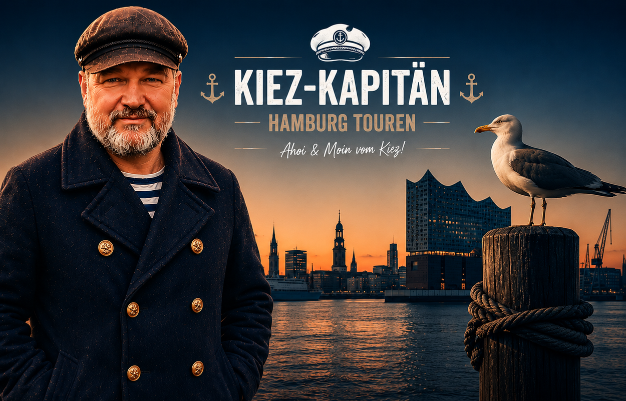 Die Kiez-Kapitän Hamburg Touren mit besten Bewertungen für die Reeperbahn und Beatles Kieztour und die Stadtführung Hamburg.