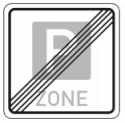 VZ Park Zone ende