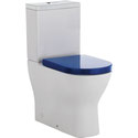DELTA Rimless Ambulant Back-to-Wall Toilet Suite, blue, WELS 4 star rating, 4.5/3L
