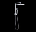 Square Two in One Combo Wall Shower Set PSH007, WELS 3 star rating, 9L/min