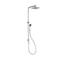 Square Two in One Combo Shower Rail Shower-303, WELS 3 star rating, 9L/min