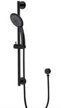 Inspire Black Matt Shower Rail, WELS 3 star rating, 9L/min