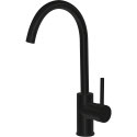 HUSTLE Black Matte Gooseneck Sink Mixer, 225-105B, WELS 5 star rating, 6L/min