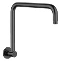 ROUND Matte Black Fixed Gooseneck Arm