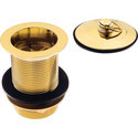 2 piece Plug and Waste 40 X 80mm with with no overflow in PVD finish (gold colour)