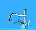 Sink Duo Mixer with Olde Adelaide Spout, WELS 4 star rating, 7.5L/min