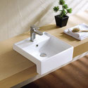 K311D Square Semi Recessed Basin 410x410x145mm