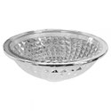 CRISTELLO Electric Silver Glass Above Counter Basin