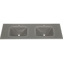 MAMBO Slate 1500 Tempered Glass Double Basin-Top