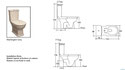 Washington Toilet Suite specifications  - P/S Trap 240mm set out