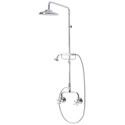 Federation Exposed Shower Set with Hand Held Shower - Chrome, F9318ch, WELS 3 star rating, 9L/min