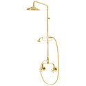 Retro Vintage Heritage Federation Style Showers (including exposed set, brass gold, matte black, porcelain lever handles)