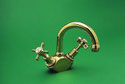 Heritage Twinner Basin Duo Mixer w/- Swivel Gooseneck Outlet, WELS 4 star rating, 7.5L/min