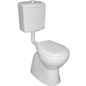 Bella Care Toilet With White Raised Button & White Seat, WELS 4 star rating, 4.5/3L