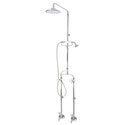 Federation Exposed Bath/Shower Set with Hand Held Shower - Chrome, F9338ch, , WELS 3 star rating, 9L/min