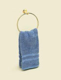 Retro Period Roulette Towel Ring - Antique Brass
