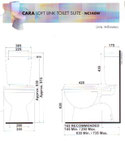 Assisted Living Cara Loft Link Toilet Suite specs