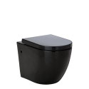 KOKO BLACK Rimless Wall Hung Suite with Geberit/R&T in wall cistern , WELS 4 star rating, 4.5/3L