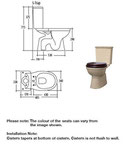 Kingston Toilet Suite specifications  - S Trap 150mm set out