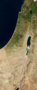 Satelliten karte Israel kalender Bibel