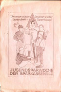 Plakat-Entwurf Sparefroh. Immer wieder, immer wieder Sparefroh, Sparkasse (um 1972).